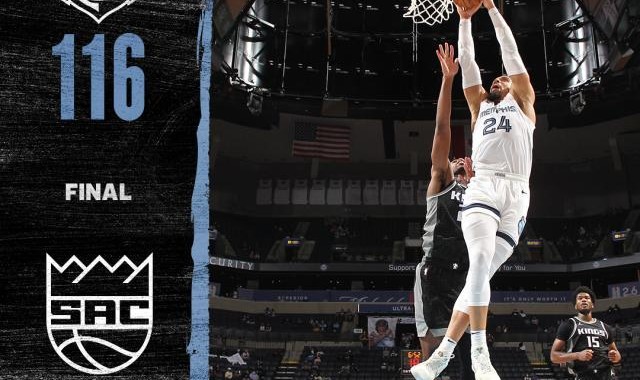 足球直播-灰熊送国王告别季后赛 末轮和勇士抢夺西部第八！