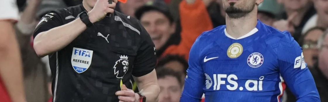 JRS直播-红牌有影响，切尔西场均跑动距离105.7公里，为全英超最低