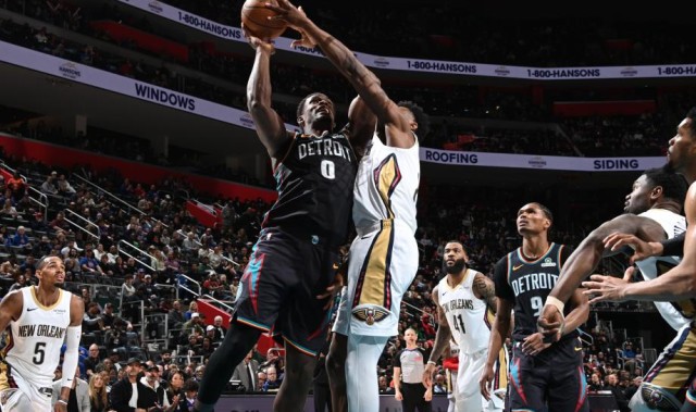 乐视体育-杜伦30+10+7锡安21分 活塞主场轻取鹈鹕